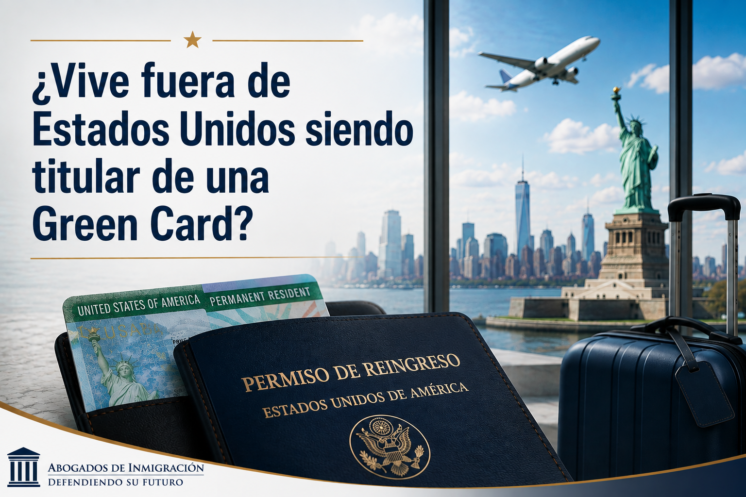 ¿Vive fuera de Estados Unidos siendo titular de una Green Card? Por qué podría necesitar un permiso de reingreso (Reentry Permit)