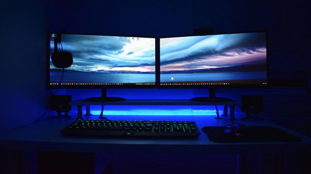 Digital Horizon: Calm Amidst the Code