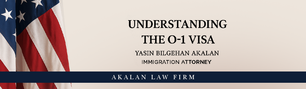 Visual of the O-1 visa process with the American flag – explaining what the O-1 visa is and how to apply